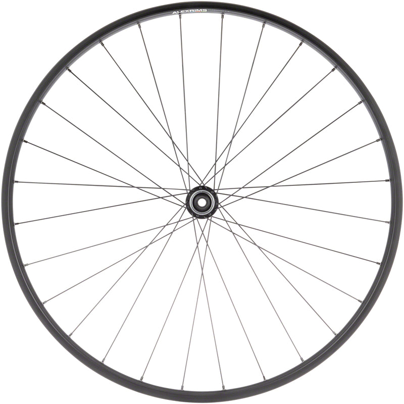 Load image into Gallery viewer, Quality Wheels Value Double Wall Series Disc Front Wheel - 700 12 x 100mm Center-Lock BLK 28H
