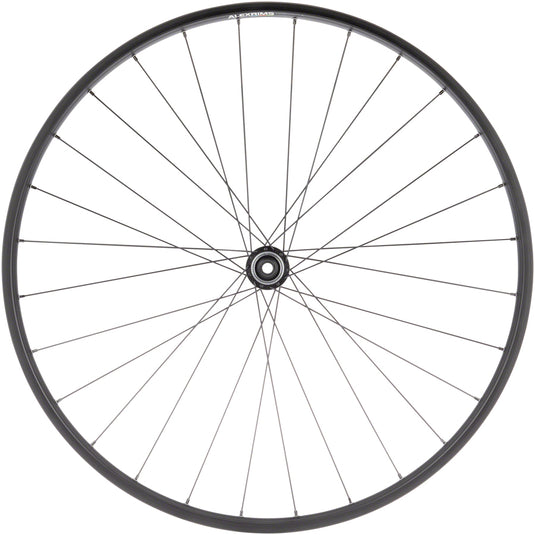Quality Wheels Value Double Wall Series Disc Front Wheel - 700 12 x 100mm Center-Lock BLK 28H