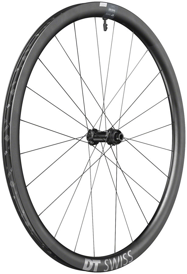 Load image into Gallery viewer, DT Swiss CRC 1400 Spline 35 Front Wheel - 700 12 x 100mm Center-Lock Black
