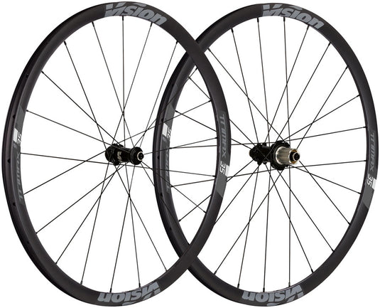 Vision TriMax 35 TL Wheelset Tubeless 700c 21/24H Spoke Count Disc Brake Center Lock Rotor Mount – BLK