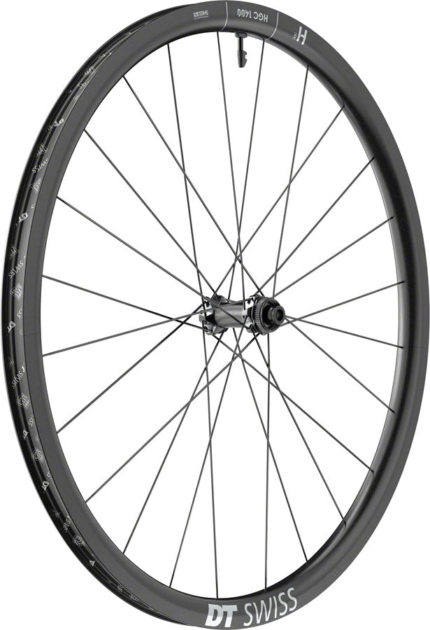 Load image into Gallery viewer, DT Swiss HGC 1400 Spline 30 Front Wheel - 700c 12 x 100mm Center-Lock Black
