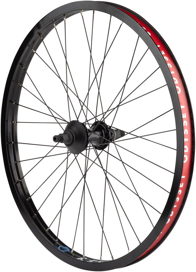Load image into Gallery viewer, Odyssey Hazard Lite Rear Wheel - 24" 14 x 110mm Rim Brake Cassette RHD/LHD Hard BLK Clincher
