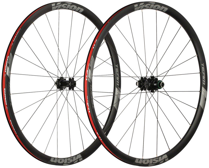 Load image into Gallery viewer, Vision Team 35 Disc Wheelset - 700c 12 x 100/142mm Center-Lock XDR Black
