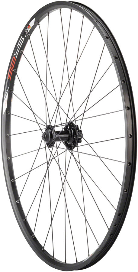 Load image into Gallery viewer, Quality Wheels Value Double Wall Series Disc Front Wheel - 29" QR x 100mm 6-Bolt BLK Clincher 32H
