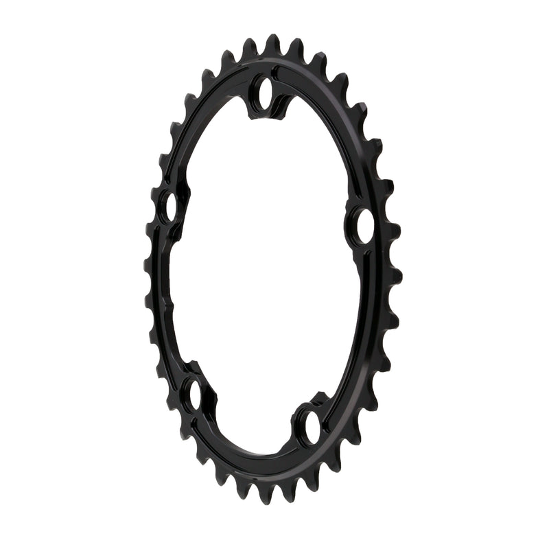 Load image into Gallery viewer, absoluteBLACK Premium Oval Road Chainring 5x110BCD 34T - Black

