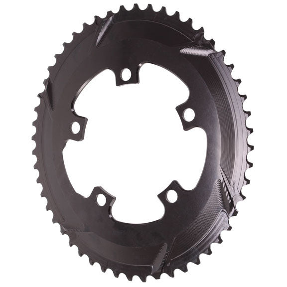 Load image into Gallery viewer, absoluteBLACK Premium Oval Road Chainring 5x110BCD 52T - Black
