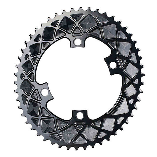 absoluteBLACK Premium Oval Road Chainring 4x110BCD 50T - Black
