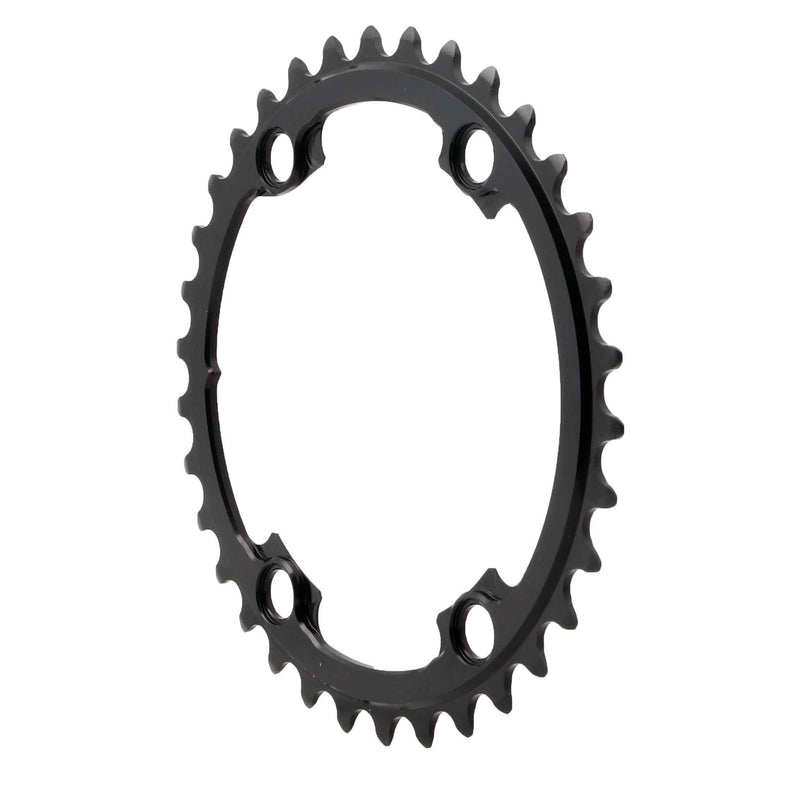 Load image into Gallery viewer, absoluteBLACK Round Chainring 4x110BCD Shimano Asym 34T - Black
