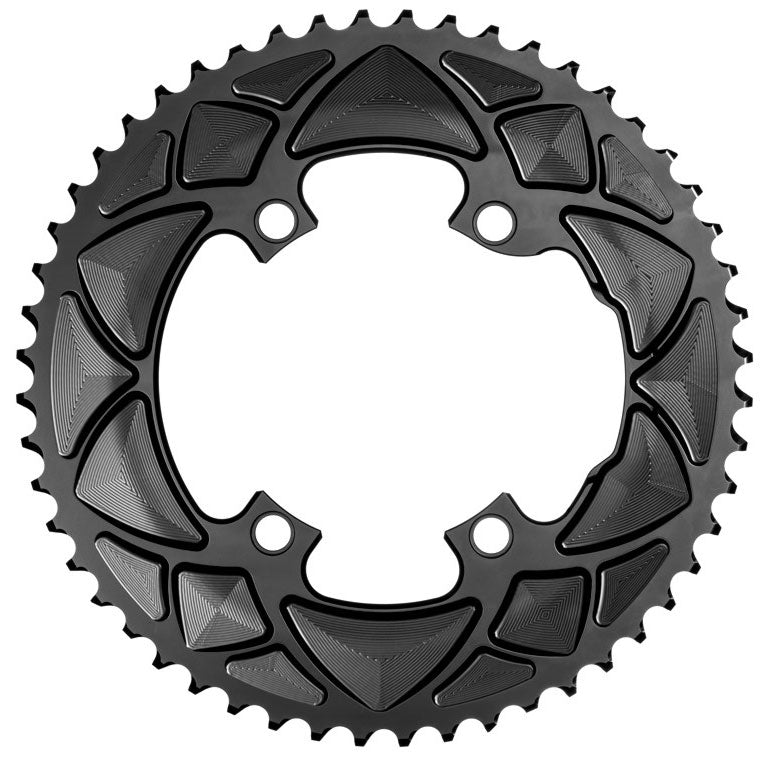 Load image into Gallery viewer, absoluteBLACK Round Chainring 4x110BCD Shimano Asym 50T - Black
