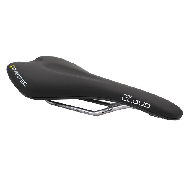 Load image into Gallery viewer, Burgtec The Cloud MK2 Saddle Cromo Rail/Plastic Base Black
