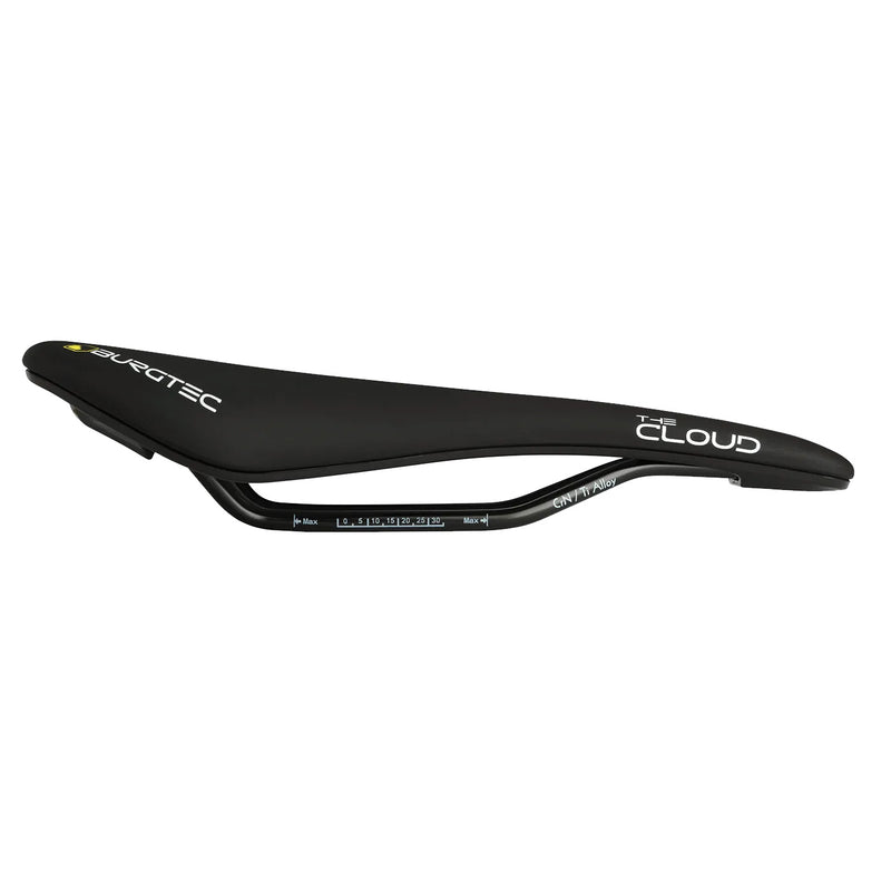 Load image into Gallery viewer, Burgtec The Cloud MK2 Saddle Ti Rail/Carbon Base Black
