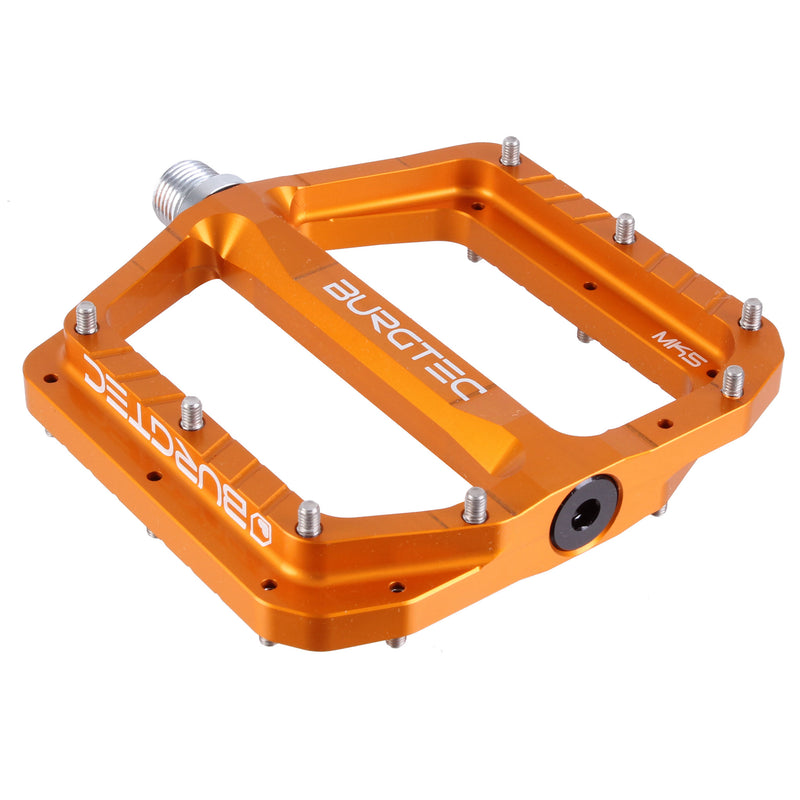 Load image into Gallery viewer, Burgtec Penthouse MK5 Pedals CrMo Iron Bro Orange
