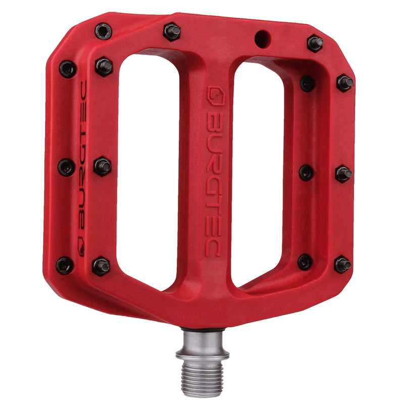 Load image into Gallery viewer, Burgtec MK4 Composite Flat Pedals Race Red
