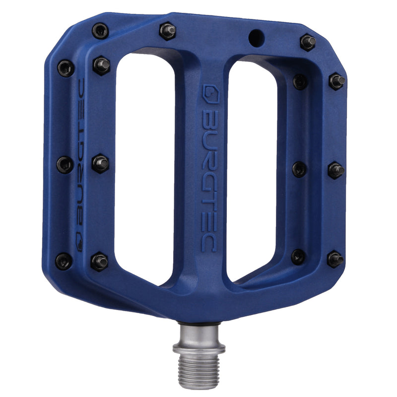 Load image into Gallery viewer, Burgtec MK4 Composite Flat Pedals Deep Blue
