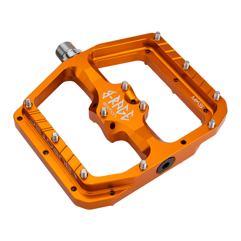 Load image into Gallery viewer, Burgtec Penthouse Flat MK5 B-Rage Edition Pedals Orange
