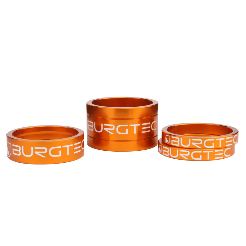 Load image into Gallery viewer, Burgtec Stem Spacer Kit Iron Bro Orange 4/Count
