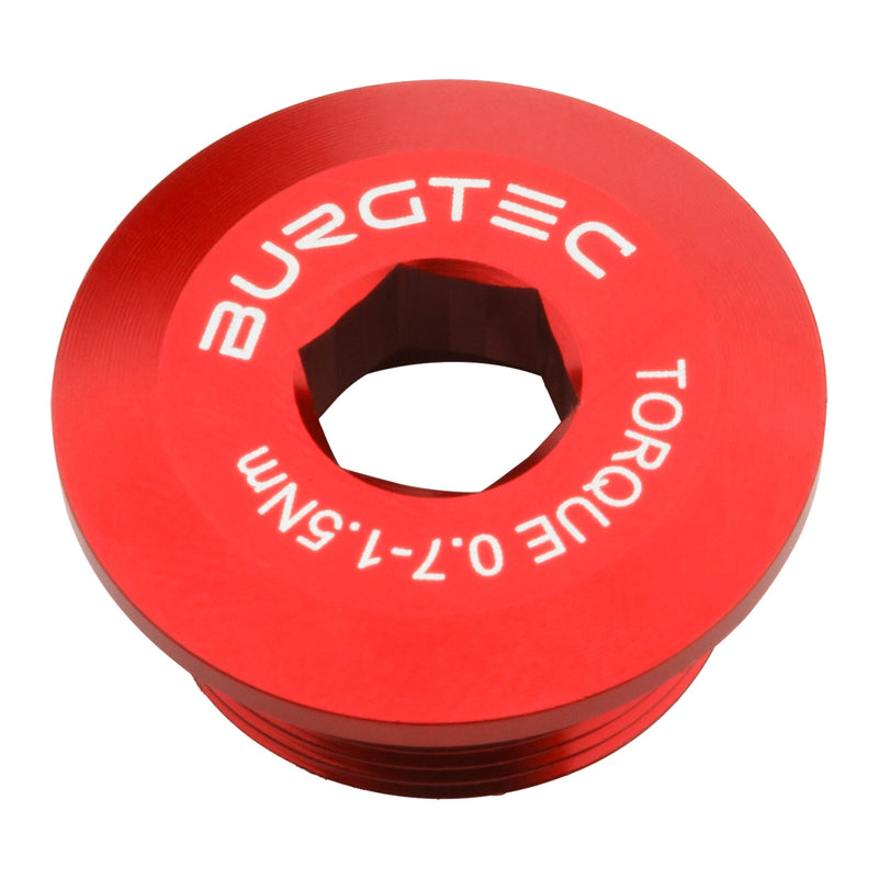 Load image into Gallery viewer, Burgtec Shimano Crank Bolt Race Red
