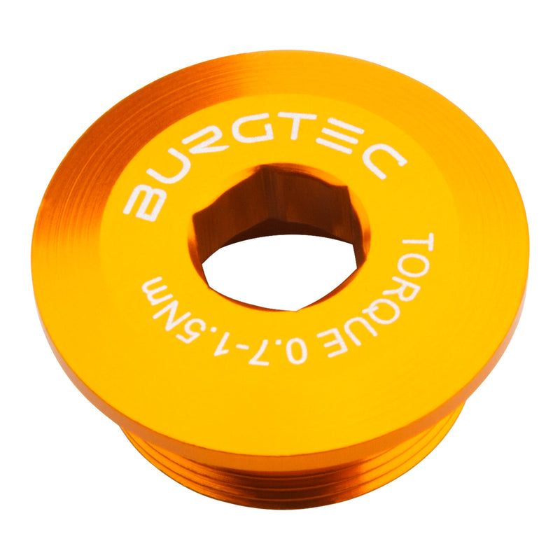 Load image into Gallery viewer, Burgtec Shimano Crank Bolt Iron Bro Orange

