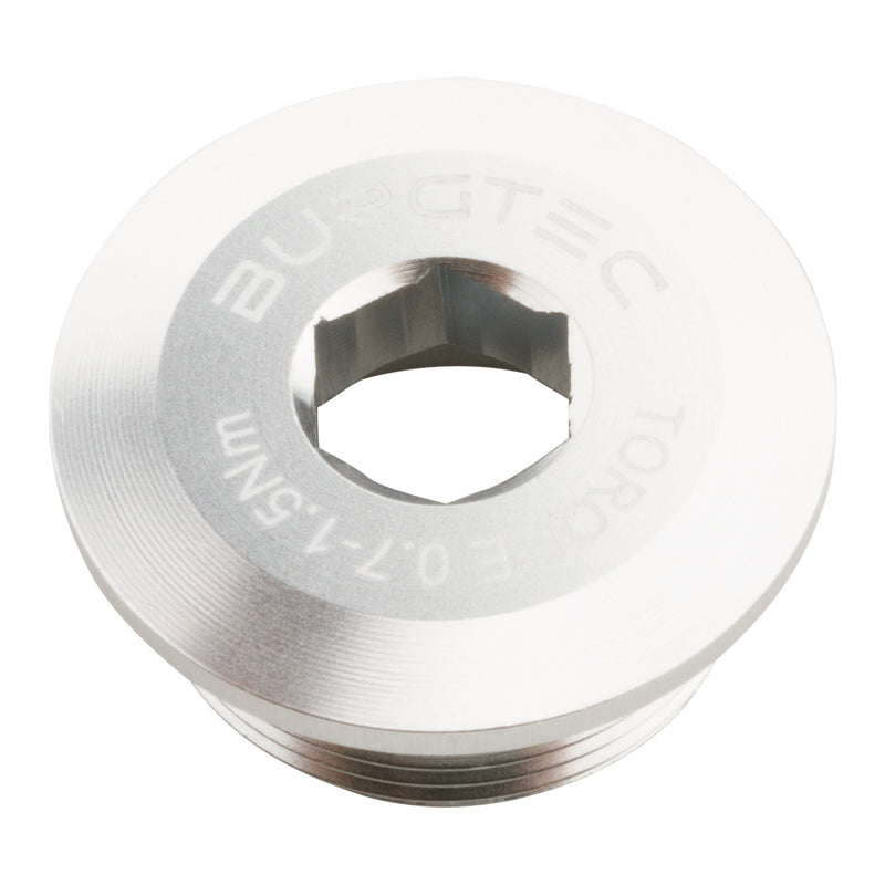 Load image into Gallery viewer, Burgtec Shimano Crank Bolt Rhodium Silver
