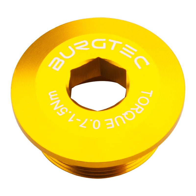 Load image into Gallery viewer, Burgtec Shimano Crank Bolt Bullion Gold
