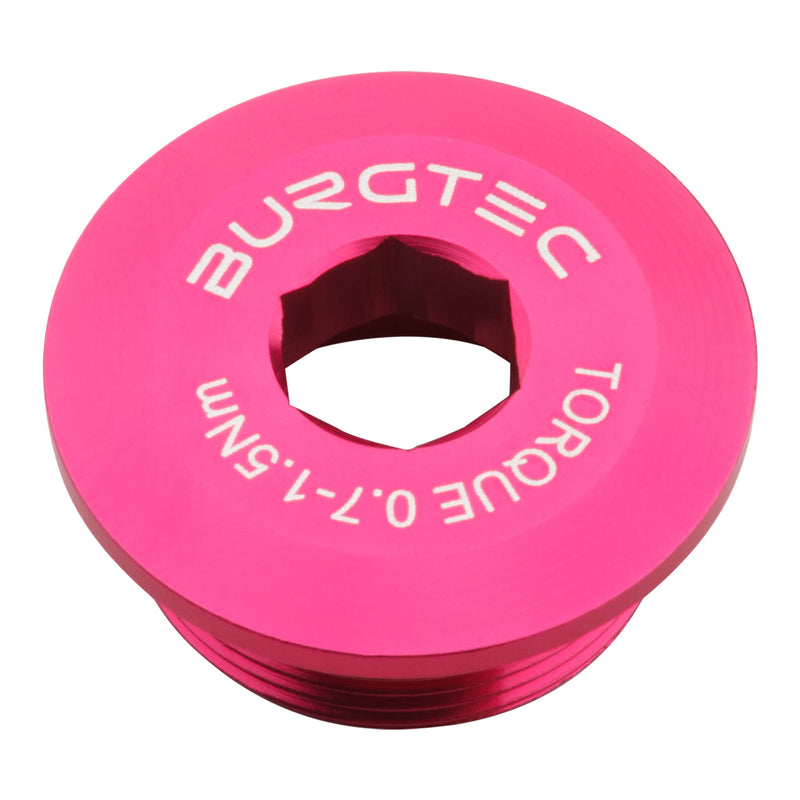 Load image into Gallery viewer, Burgtec Shimano Crank Bolt Toxic Barbie Pink
