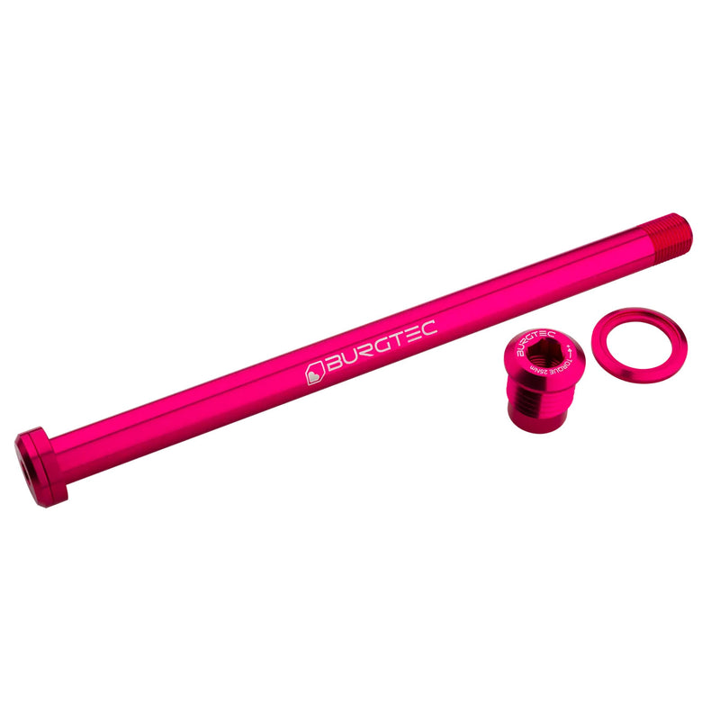 Load image into Gallery viewer, Burgtec 180mm x 12mm 1.00mm Pitch Rear Axle Toxic Barbie
