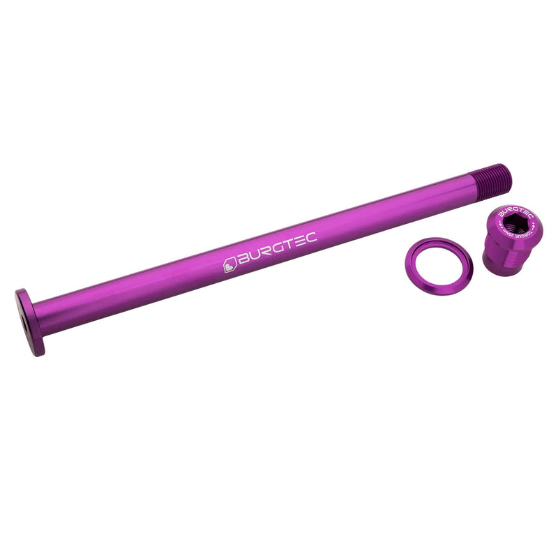 Load image into Gallery viewer, Burgtec Evil 183.5mm UDH Rear Axle Purple Rain
