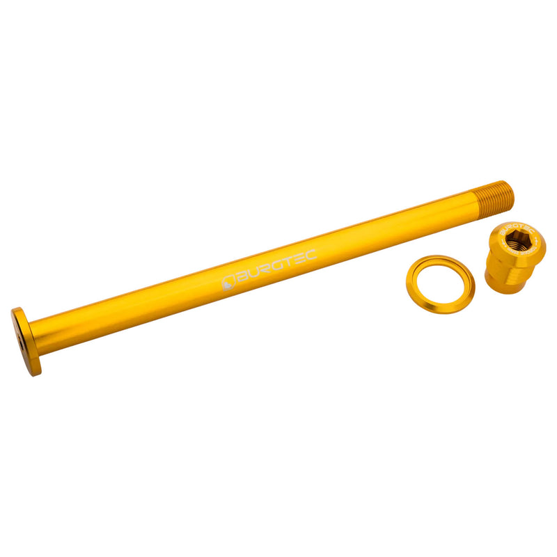 Load image into Gallery viewer, Burgtec Evil 183.5mm UDH Rear Axle Burgtec Bullion Gold
