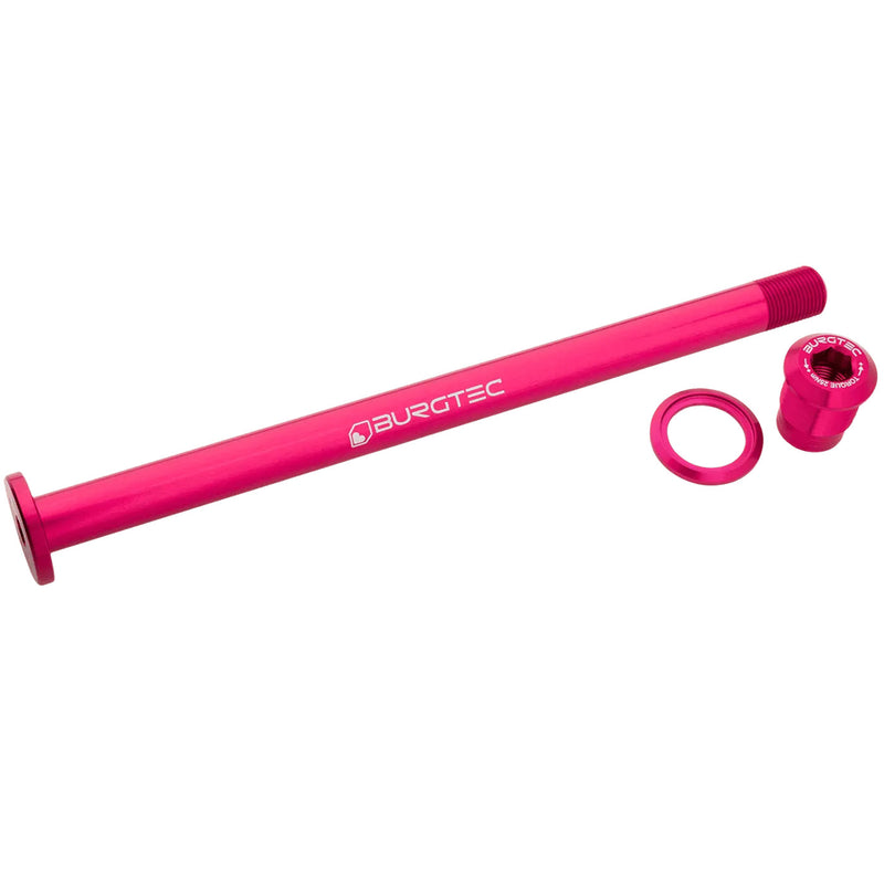 Load image into Gallery viewer, Burgtec Evil 183.5mm UDH Rear Axle Toxic Barbie Pink

