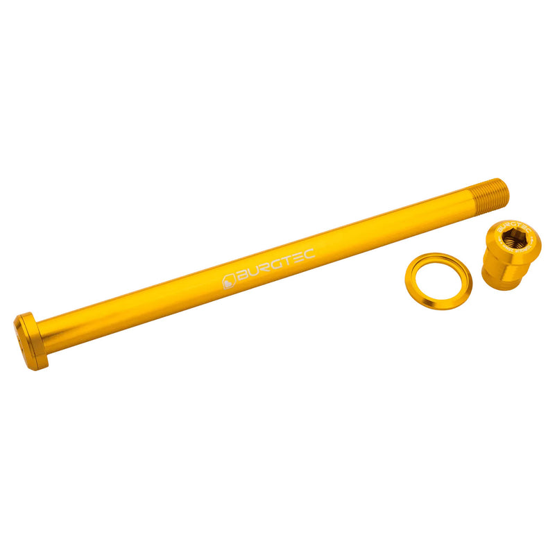 Load image into Gallery viewer, Burgtec Pivot 185.3mm UDH Rear Axle Burgtec Bullion Gold
