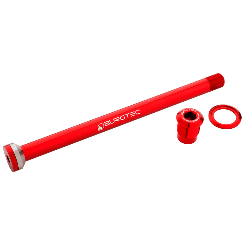 Load image into Gallery viewer, Burgtec Transition 175mm UDH Rear Axle Race Red
