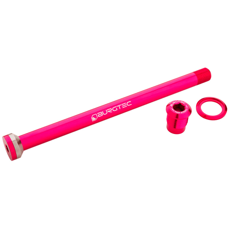 Load image into Gallery viewer, Burgtec Transition 175mm UDH Rear Axle Toxic Barbie Pink
