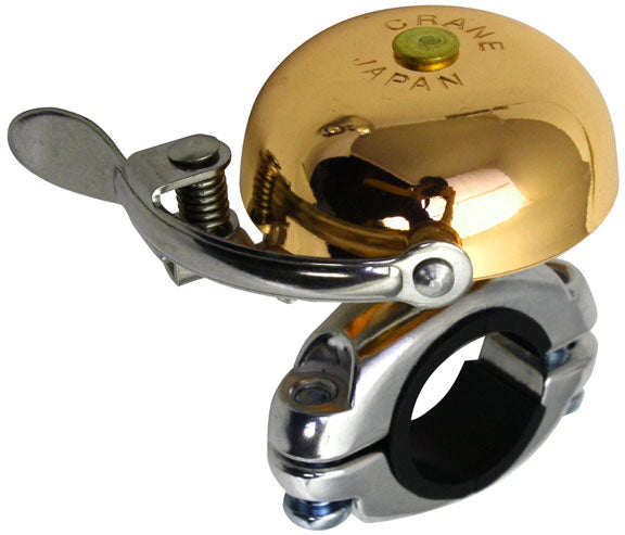 Load image into Gallery viewer, Crane Bell Co Suzu Mini Bell Gold
