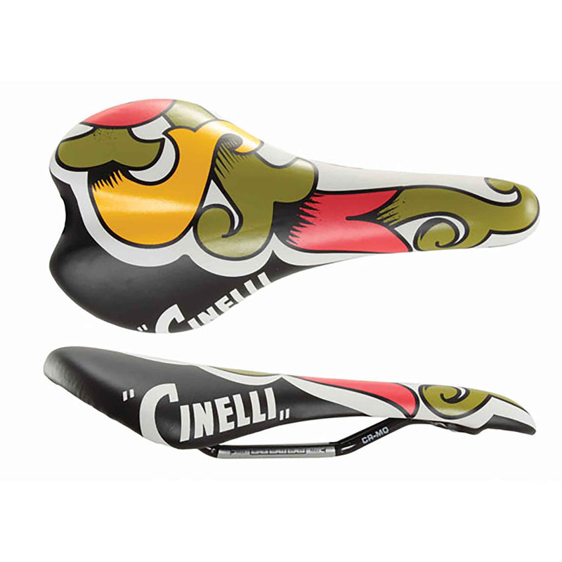 Load image into Gallery viewer, Cinelli Araldo Crest Saddle CrMo Rail - Black
