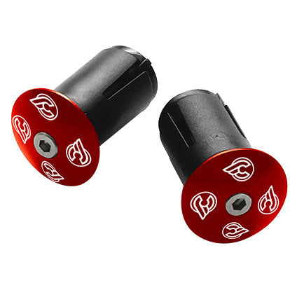 Load image into Gallery viewer, Cinelli Expander Alloy End Plugs Ano Red Pair
