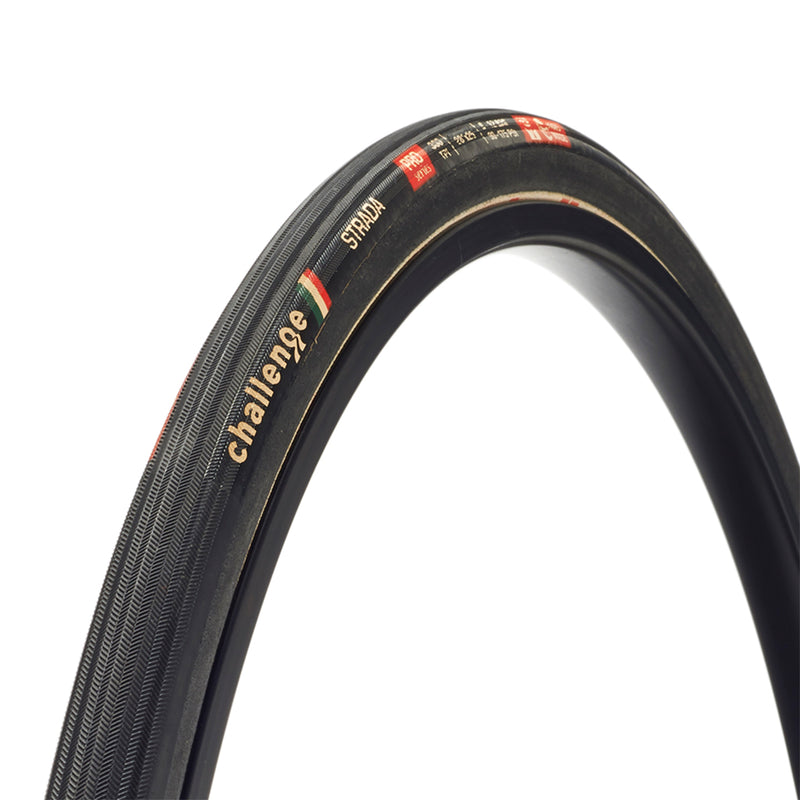 Load image into Gallery viewer, Challenge Tire Strada Pro Tubular Tire 700x25 Black
