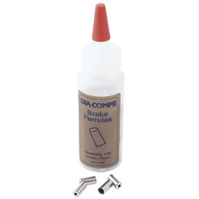 Load image into Gallery viewer, Cane Creek Brake Ferrules 5mm - Chrome 100/Count
