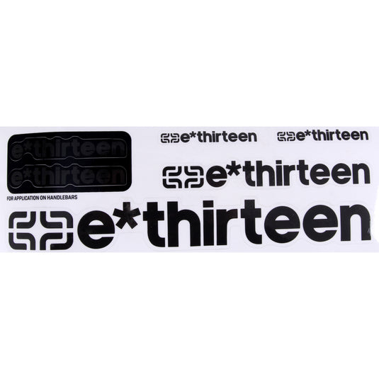 E*thirteen Race Handlebar Decal Set Doom Gray  