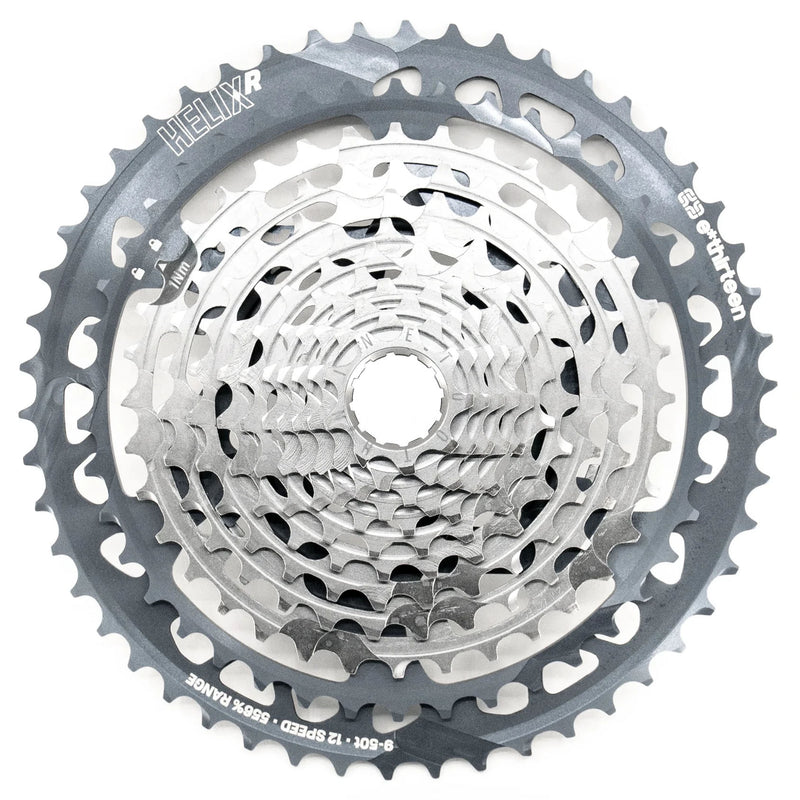 Load image into Gallery viewer, E*thirteen Helix Race 12sp Cassette 9-50t - Nickel Gray  
