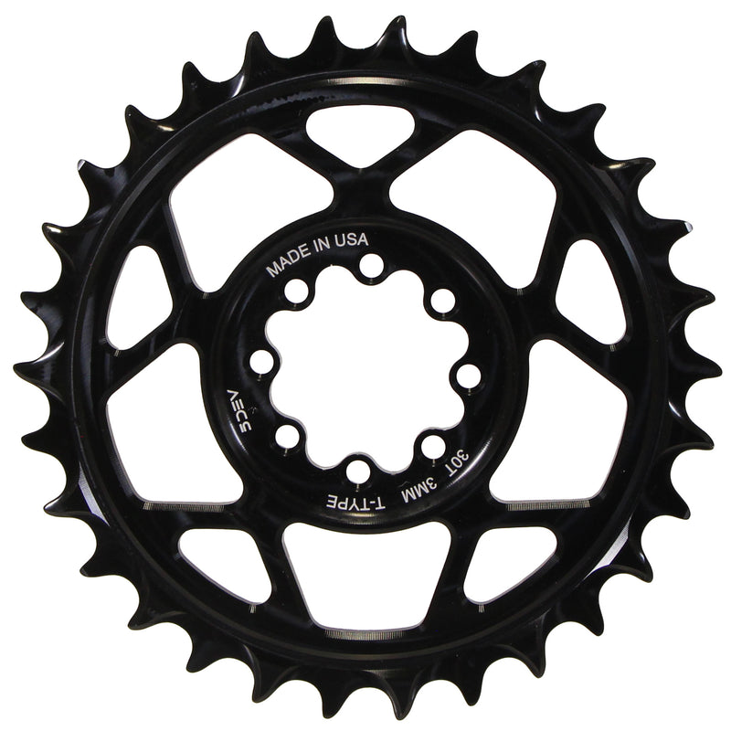 Load image into Gallery viewer, 5Dev T-Type 8-Bolt Chainring 3mm Offset 30T Black
