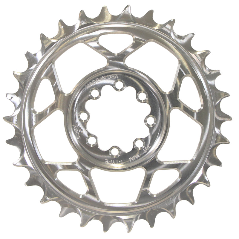 Load image into Gallery viewer, 5Dev T-Type 8-Bolt Chainring 3mm Offset 30T Clear
