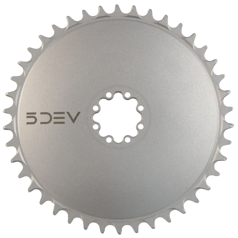 Load image into Gallery viewer, 5Dev Aluminum Aero Road Chainring 8-Bolt Sram 42T Raw
