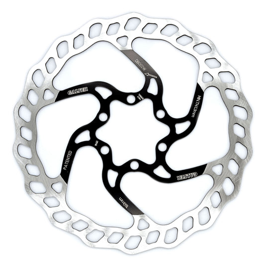 Galfer 160mm Rotor 6-Bolt  1.8mm Black/Silver