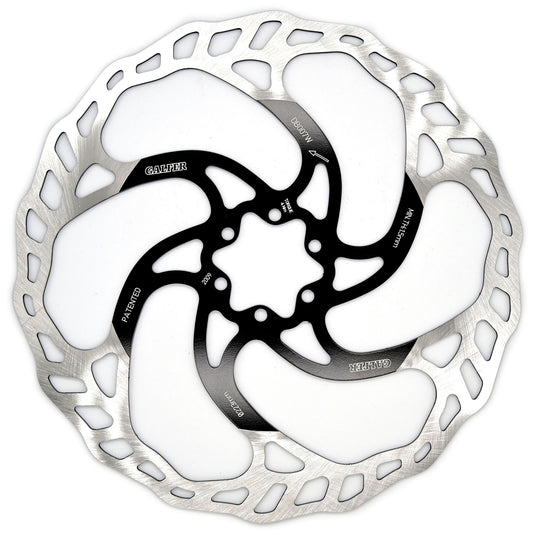 Galfer 203mm Rotor 6-Bolt  2.0mm Black/Silver