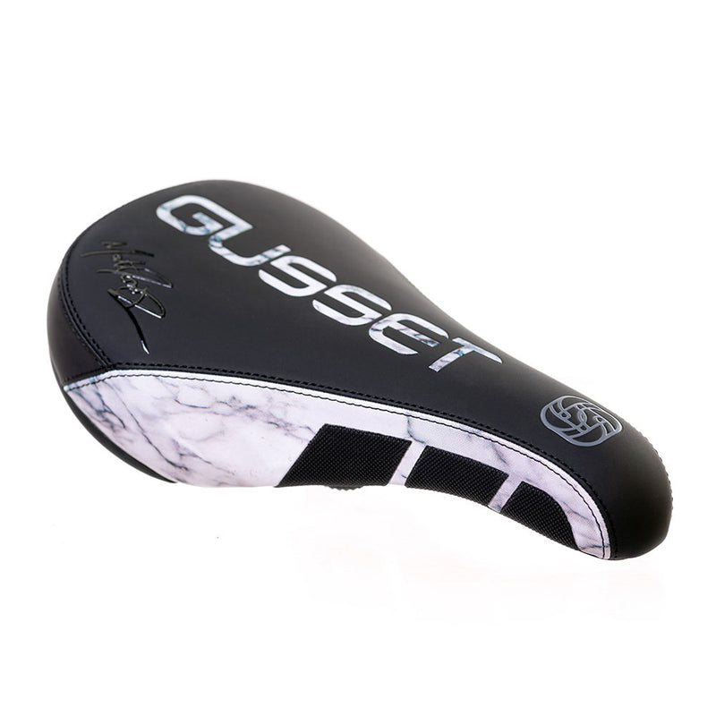 Load image into Gallery viewer, Gusset S2 Dirt Jump Saddle Pivotal - Matt Jones Marble
