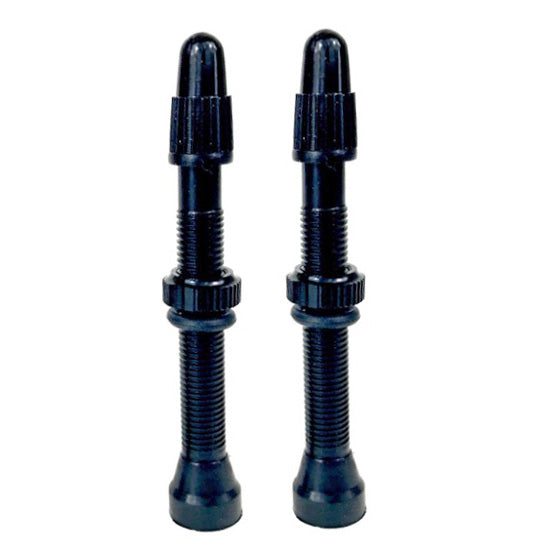 Load image into Gallery viewer, Hold Fast Cycling Tubeless Presta Valve Stem 48mm (Pair) - Black
