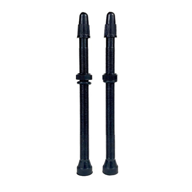 Load image into Gallery viewer, Hold Fast Cycling Tubeless Presta Valve Stem 80mm (Pair) - Black
