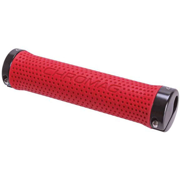 Load image into Gallery viewer, Chromag Basis Grips Red/Black  
