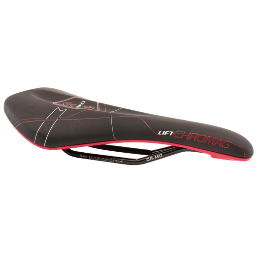 Chromag Lift Saddle Synth Top CrMo Rails - Black/Red