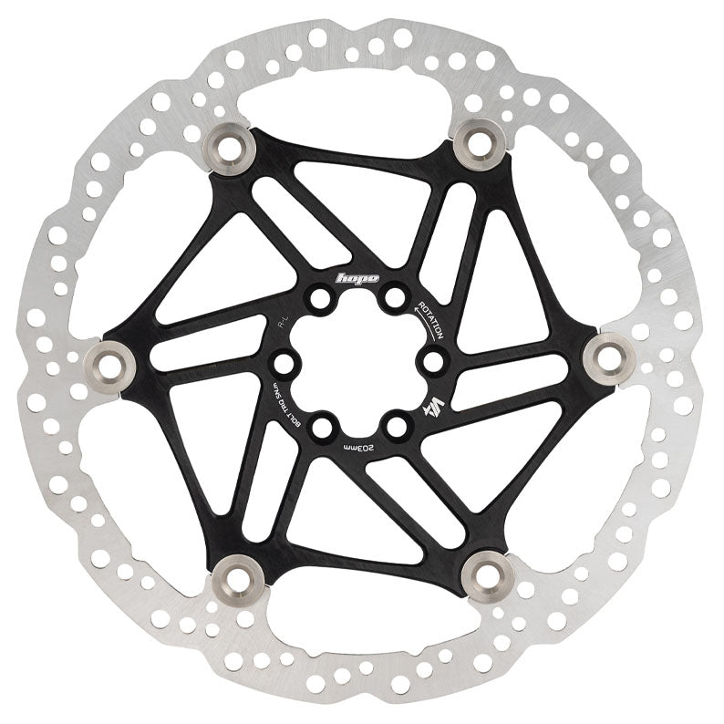 Load image into Gallery viewer, Hope V4 Vented Disc Rotor 6-Bolt Float/Wave 203mm Blk
